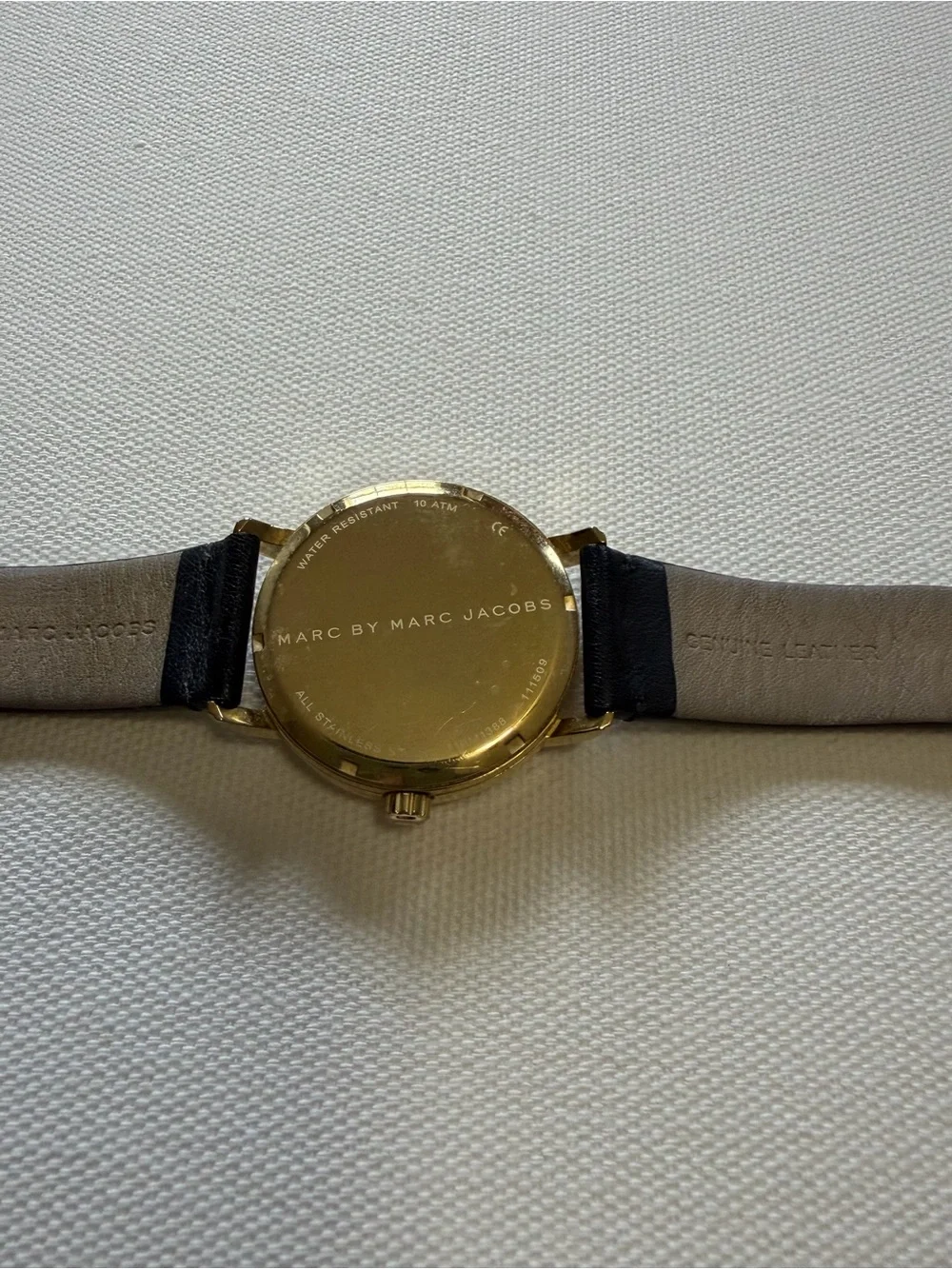 Marc By Marc Jacobs Black Dial Watch with Gold-Tone Case